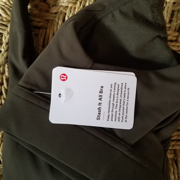 Stash It All Bra NWT Lululemon Dark olive green - Picture 4 of 7